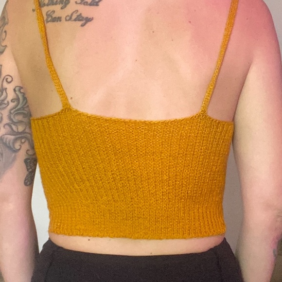 hand knitted crop top